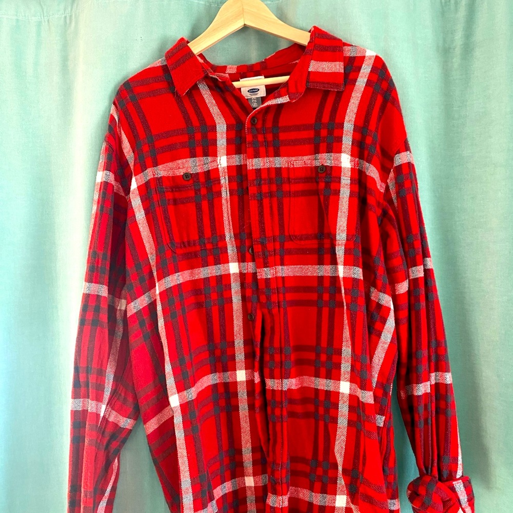 Old Navy XXL tall flannel button down